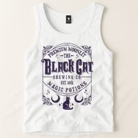 Halloween Premium Moonlit The Black Cat Magic Potions Est 1651 Tank Top