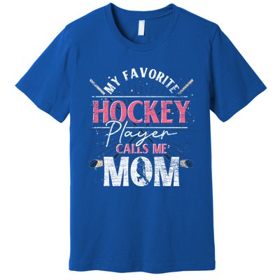 Hockey Player Mom Sport Mothers Day Hockey Fan Hockey Gift Premium T-Shirt