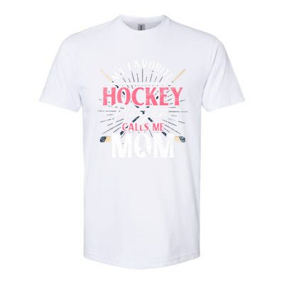 Hockey Player Mom Sport Mothers Day Hockey Fan Hockey Gift Softstyle CVC T-Shirt