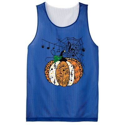 Halloween Pumpkin Music Symbols Music Teacher Halloween Mesh Reversible Basketball Jersey Tank