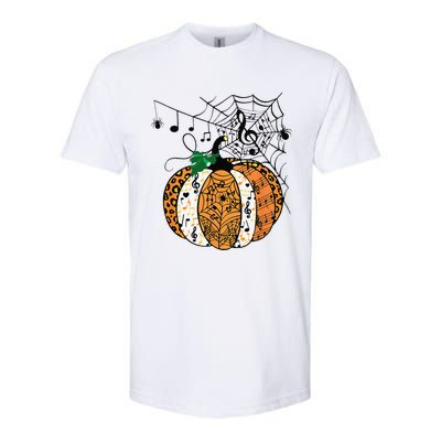 Halloween Pumpkin Music Symbols Music Teacher Halloween Softstyle CVC T-Shirt