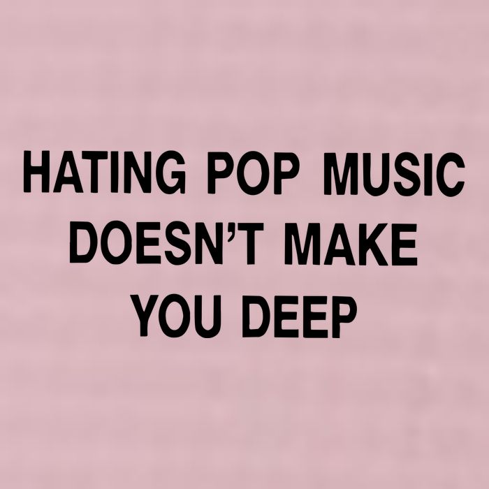Hating Pop Music Doesn’T Make You Deep 25L Jumbo Tote