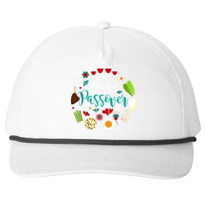 Happy Passover Meal Seder Dinner Snapback Five-Panel Rope Hat