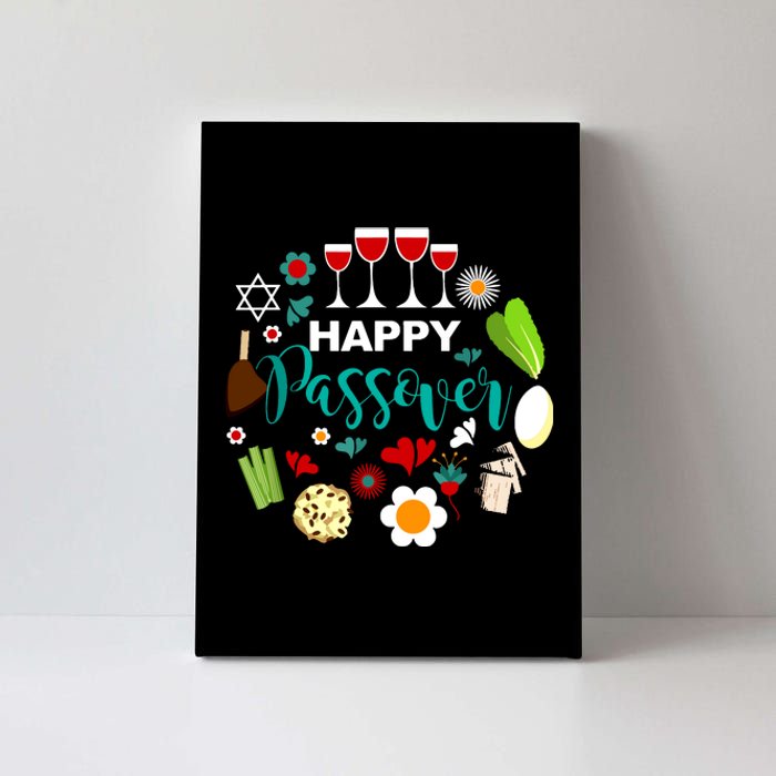 Happy Passover Meal Seder Dinner Canvas