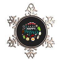 Happy Passover Meal Seder Dinner Metallic Star Ornament