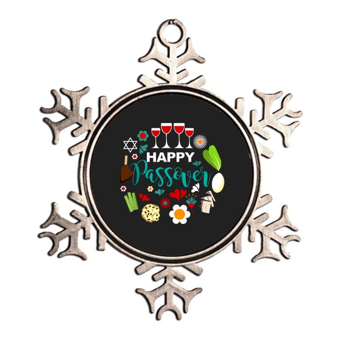 Happy Passover Meal Seder Dinner Metallic Star Ornament