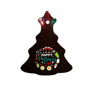 Happy Passover Meal Seder Dinner Ceramic Tree Ornament