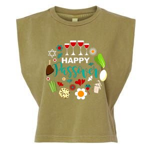 Happy Passover Meal Seder Dinner Garment-Dyed Women's Muscle Tee