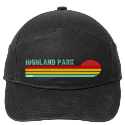 Highland Park Michigan 7-Panel Snapback Hat