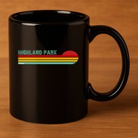Highland Park Michigan 11oz C Handle Ceramic Mug