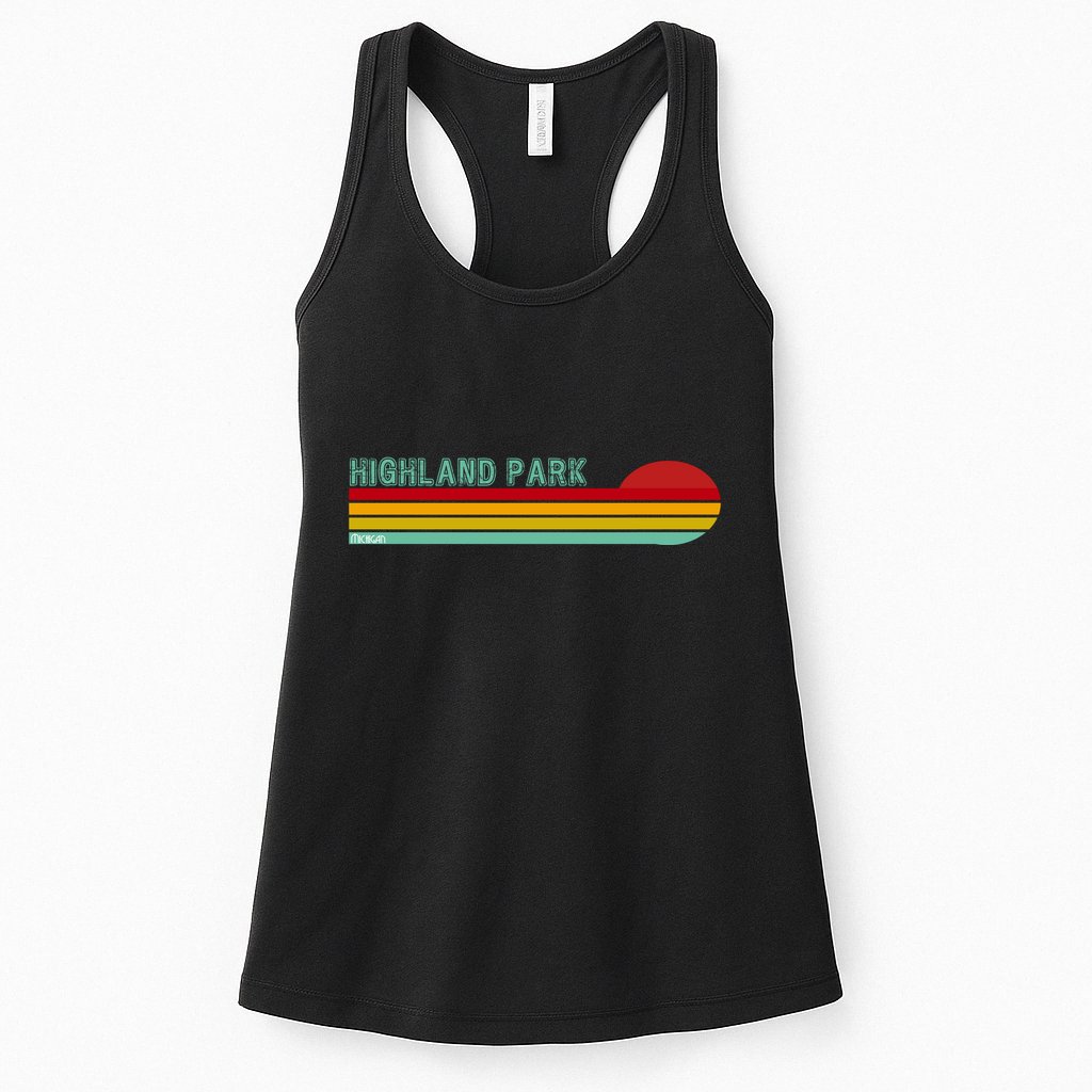 Highland Park Michigan Womens Tank Top