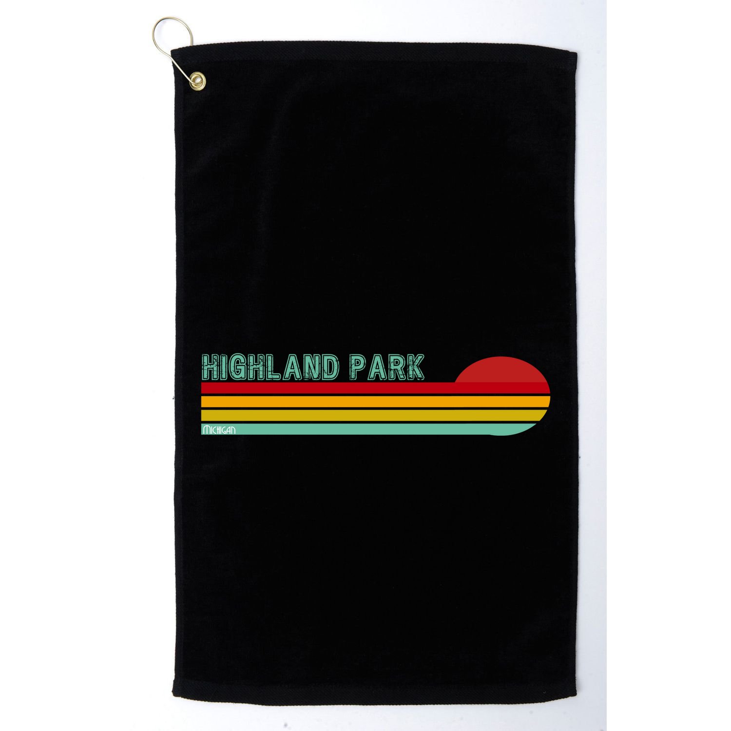Highland Park Michigan Golf Towel