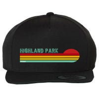Highland Park Michigan Wool Snapback Cap