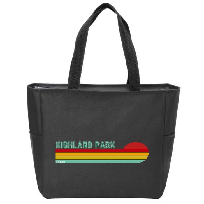 Highland Park Michigan Zip Tote Bag