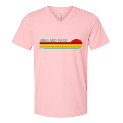 Highland Park Michigan V-Neck T-Shirt