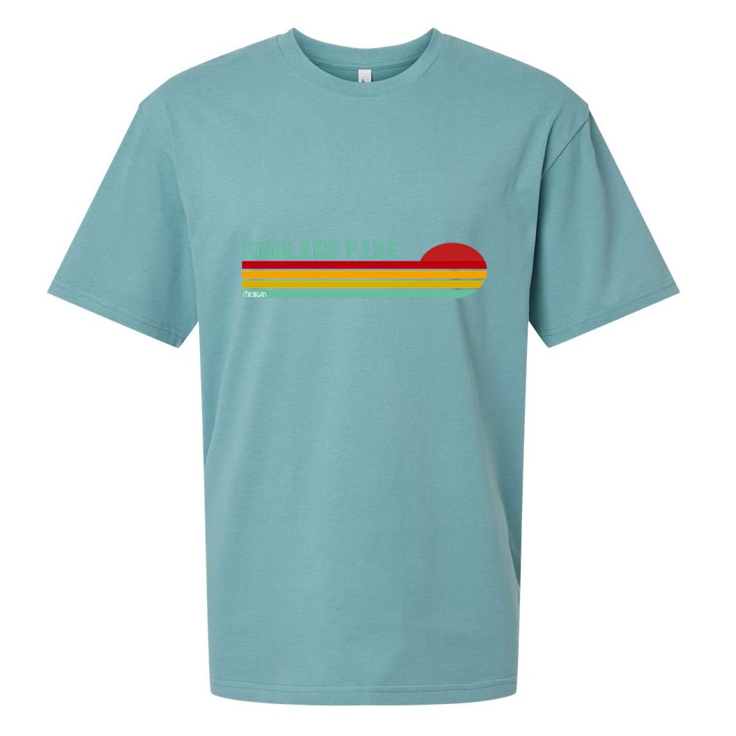 Highland Park Michigan Sueded Cloud Jersey T-Shirt