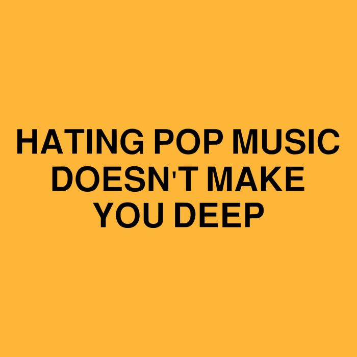 Hating Pop Music Doesn’T Make You Deep Pom Pom 12in Knit Beanie
