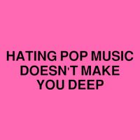 Hating Pop Music Doesn’T Make You Deep Stripe Pom Pom Beanie