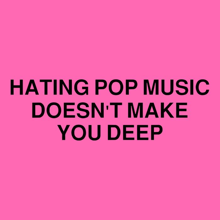 Hating Pop Music Doesn’T Make You Deep Stripe Pom Pom Beanie