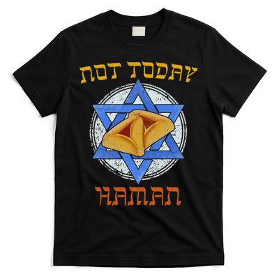 Happy Purim Not Today Haman Jew Holiday Hamantaschen T-Shirt