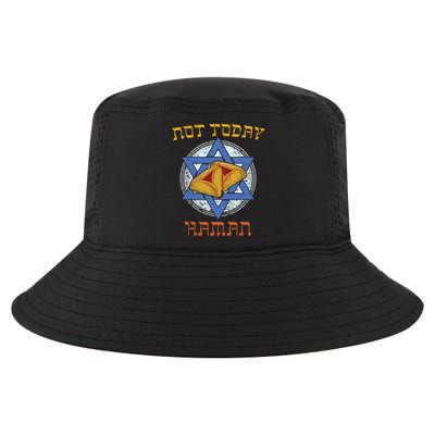 Happy Purim Not Today Haman Jew Holiday Hamantaschen Cool Comfort Performance Bucket Hat