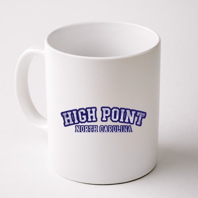 High Point North Carolina Athletic Text Sport Style Coffee Mug