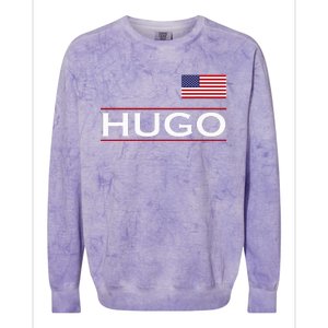 Hugo Personalized Name Funny Birthday Gift Idea Colorblast Crewneck Sweatshirt