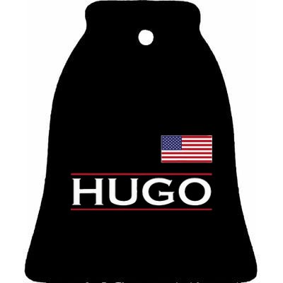 Hugo Personalized Name Funny Birthday Gift Idea Ceramic Bell Ornament