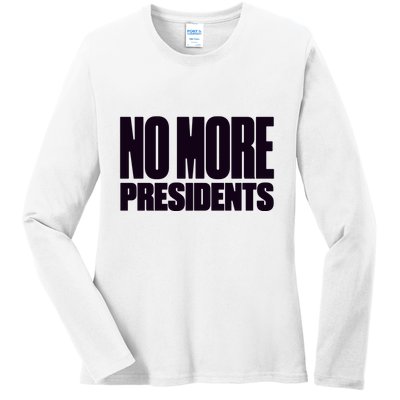 Hasan Piker No More Presidents Ladies Long Sleeve Shirt