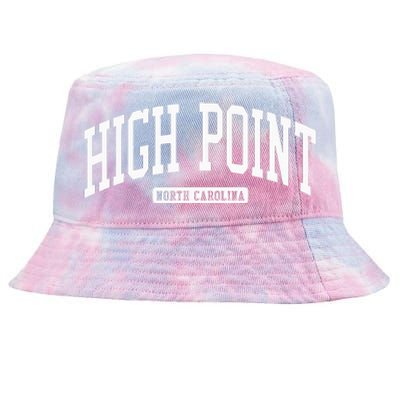 High Point North Carolina Nc College University Style Tie-Dyed Bucket Hat