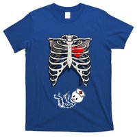 Halloween Pregnancy Nurse Skeleton Dad Mom Costume Cool Gift T-Shirt