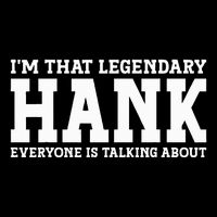 Hank Personal Name Funny Hank Baby Bodysuit