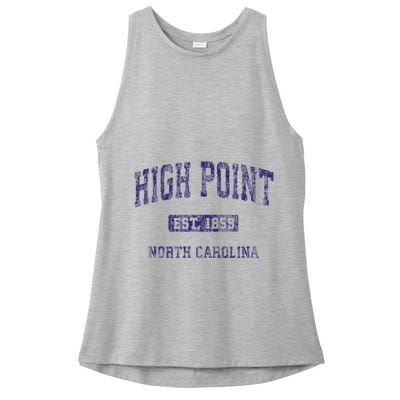 High Point North Carolina Nc Vintage Athletic Ladies PosiCharge Tri-Blend Wicking Tank