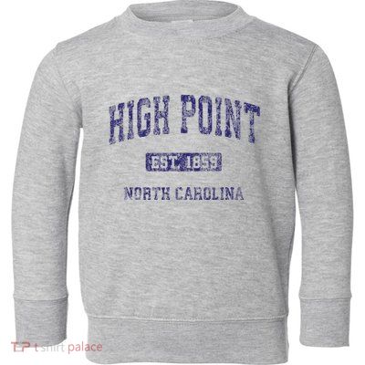High Point North Carolina Nc Vintage Athletic Toddler Sweatshirt
