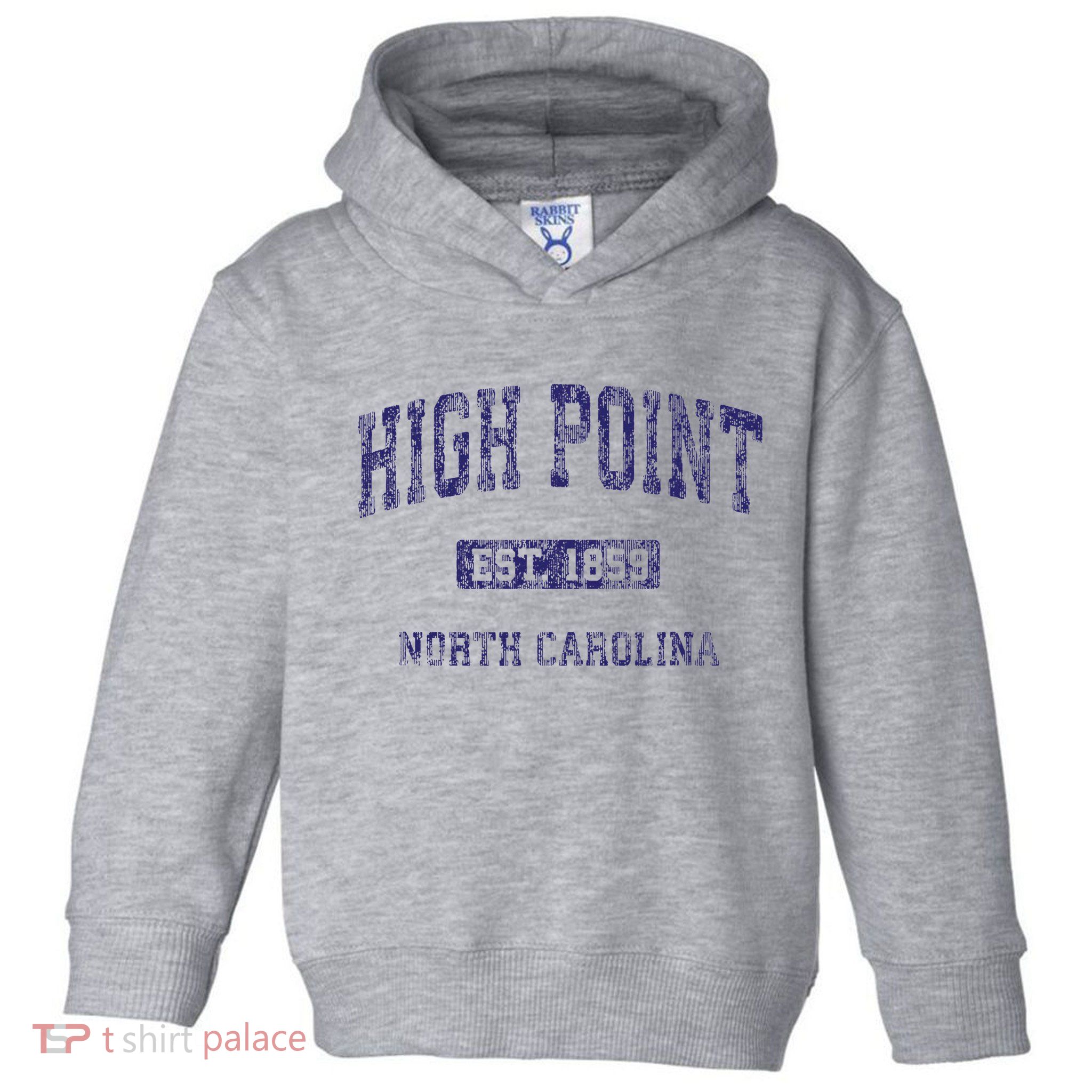 High Point North Carolina Nc Vintage Athletic Toddler Hoodie