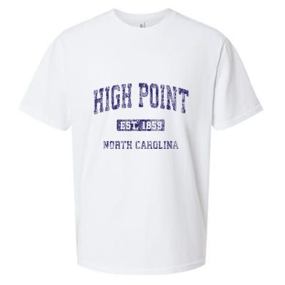 High Point North Carolina Nc Vintage Athletic Sueded Cloud Jersey T-Shirt