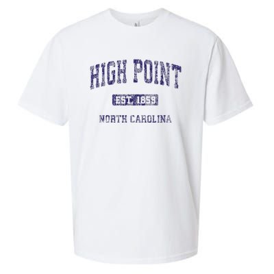 High Point North Carolina Nc Vintage Athletic Sueded Cloud Jersey T-Shirt