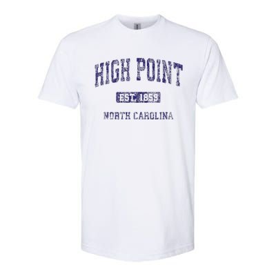 High Point North Carolina Nc Vintage Athletic Softstyle® CVC T-Shirt