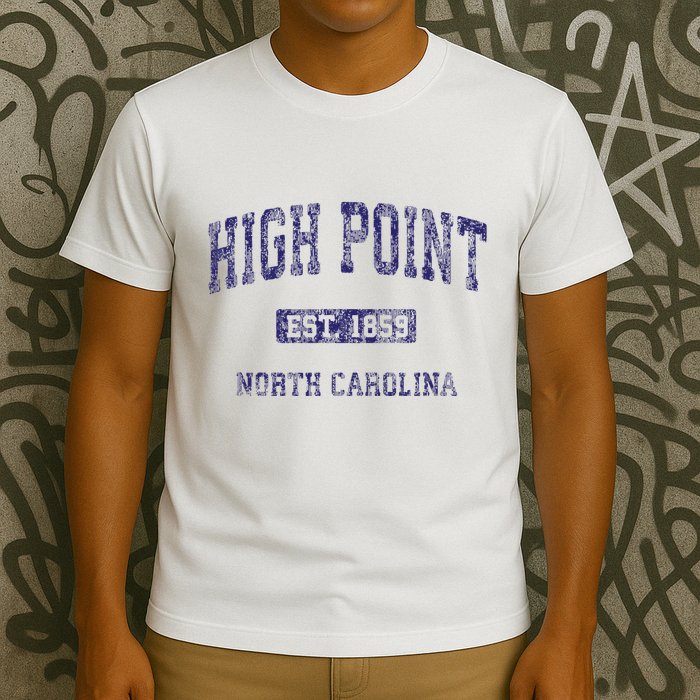 High Point North Carolina Nc Vintage Athletic T-Shirt