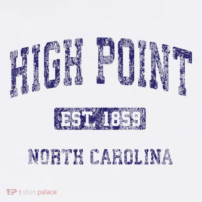 High Point North Carolina Nc Vintage Athletic Tall T-Shirt