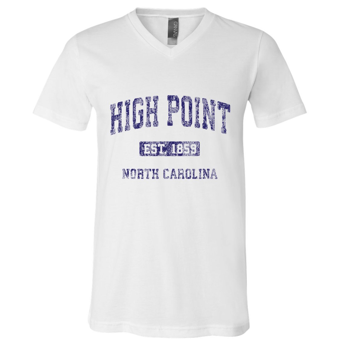 High Point North Carolina Nc Vintage Athletic V-Neck T-Shirt