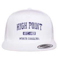 High Point North Carolina Nc Vintage Athletic Flat Bill Trucker Hat