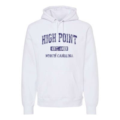 High Point North Carolina Nc Vintage Athletic Premium Hoodie