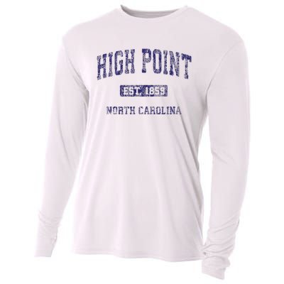 High Point North Carolina Nc Vintage Athletic Cooling Performance Long Sleeve Crew