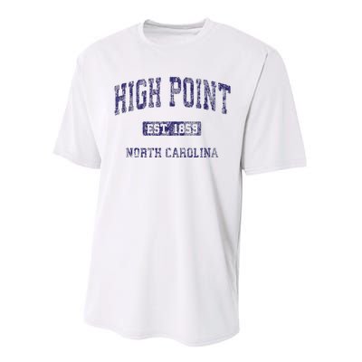 High Point North Carolina Nc Vintage Athletic Performance Sprint T-Shirt