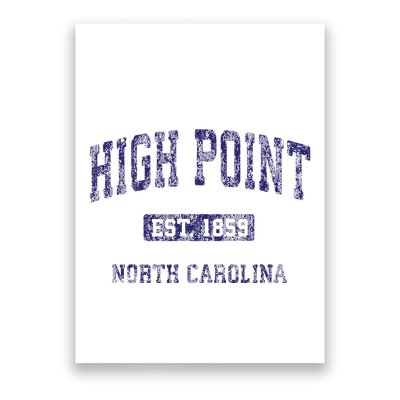 High Point North Carolina Nc Vintage Athletic Poster