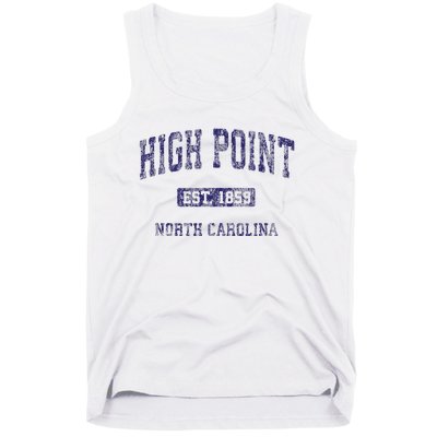 High Point North Carolina Nc Vintage Athletic Tank Top