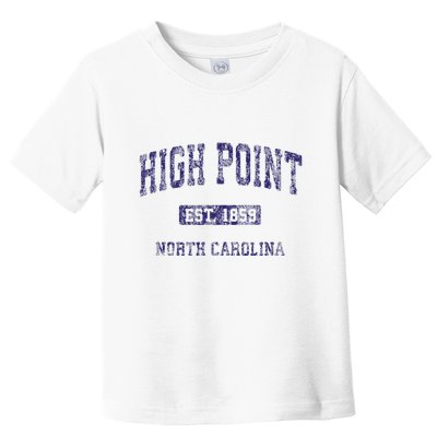High Point North Carolina Nc Vintage Athletic Toddler T-Shirt