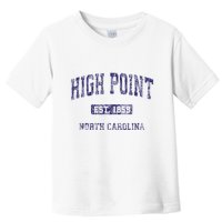 High Point North Carolina Nc Vintage Athletic Toddler T-Shirt