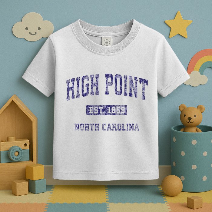 High Point North Carolina Nc Vintage Athletic Toddler T-Shirt